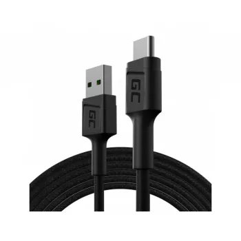 USB kabelis zaļa Cell KABGC22 USB 2.0 1,2 m USB A USB C melns