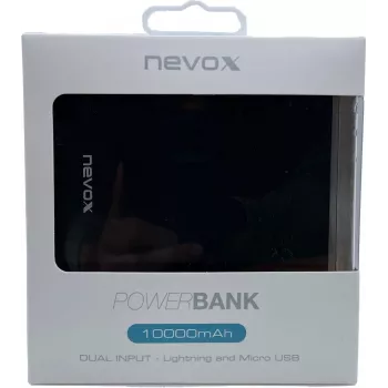POWERBANK 10.000 mAh Dual melns (1482)