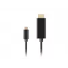 Lanberg USB-C uz HDMI kabelis, 0,5 m 4K/60Hz, melns | Lanberg | USB-C uz HDMI kabelis | CA-CMHD-10CU-0005-BK | 0,5 m