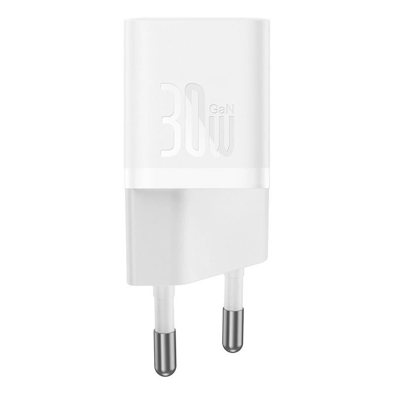 Baseus P10110902213-01 USB-C GaN5 mini 30W tīkla lādētājs Balts