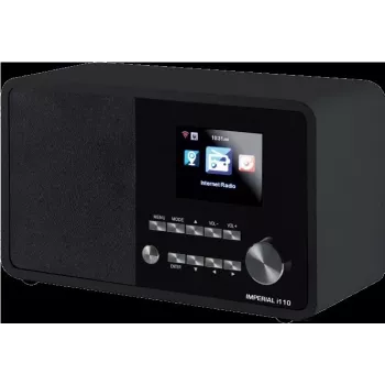 DABMAN i110 WLAN interneta radio + multivides atskaņotāja funkcija, melns
