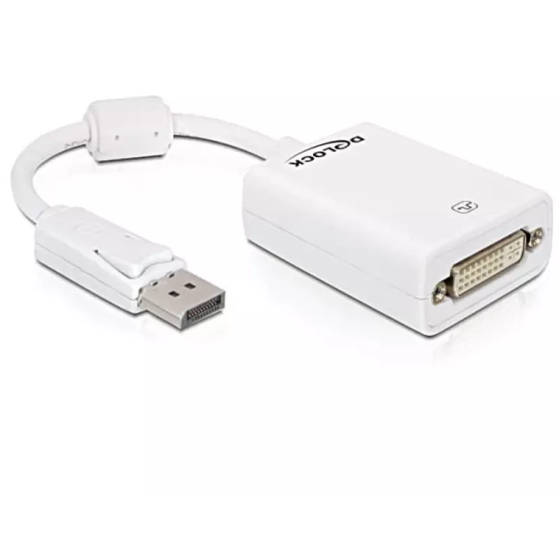Video kabeļa adapteris DeLOCK 61765 DisplayPort–DVI-I 0,125 m