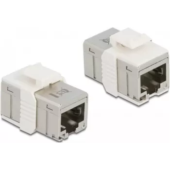 DeLOCK - Tīkla savienotājs - RJ-45 (W) uz RJ-45 (W) - STP - CAT 6a - Keystone ligzda (86012)