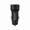 CANYON autolādētājs OnDrive 24 24W 2xUSB-A Melns