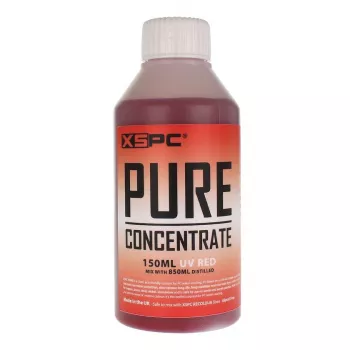Dzesēšanas koncentrāts XSPC Pure 150 ml — sarkana UV droša piedeva šķidruma dzesēšanas sistēmām