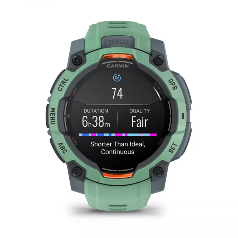 Garmin Instinct 3 AMOLED 3.05 cm (1.2) 45 mm Digital 390 x 390 pikseļi skārienjūtīgs Zaļš GPS (satelīts)