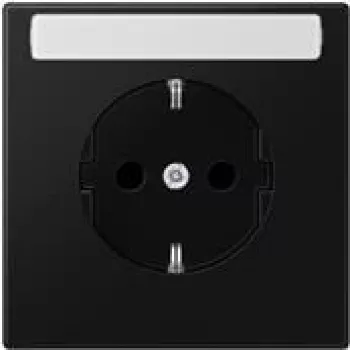 JUNG LS 1520 KINA SWM kontaktligzda F tips, melna (LS1520KINASWM)
