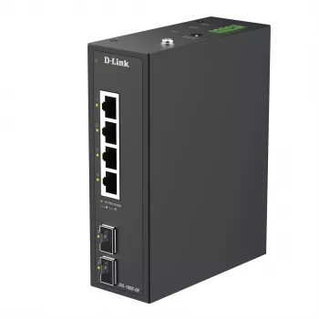 D-Link 6-Port Gigabit Industrial Unmanaged Switch with 2 x SFP Ports