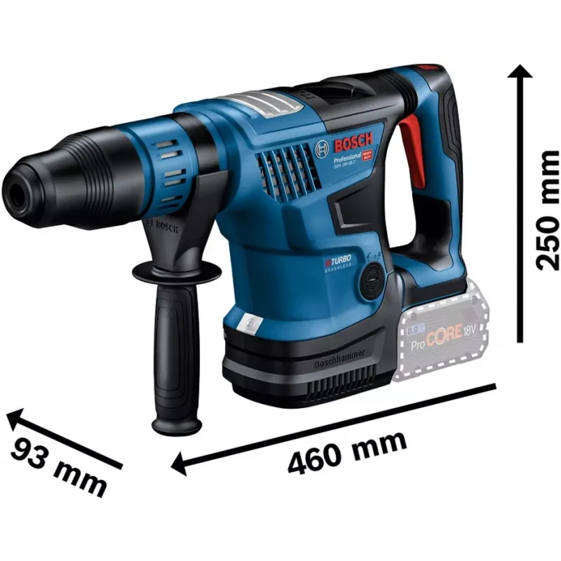 Bosch GBH 18V-36 C Professional 500 apgr./min SDS Max 6,1 kg melns, zils