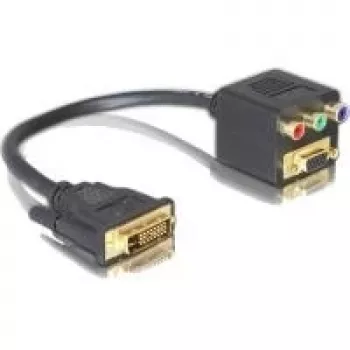 DVI uz VGA + 3x RCA Adapteris DeLOCK 65061