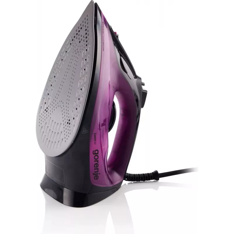Gorenje SIK2400BKV tvaika gludeklis, 2400 W, ūdens tvertnes tilpums 450 ml, nepārtraukts tvaiks 40 g/min, automātiska izslēgšanās, violets/melns