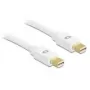 DeLOCK - DisplayPort kabelis - Mini-DisplayPort (vīr.) - Mini-DisplayPort (vīr.) - 2,0 m - Balts - Apple MacBook, MacBook Air, MacBook Pro (82795)