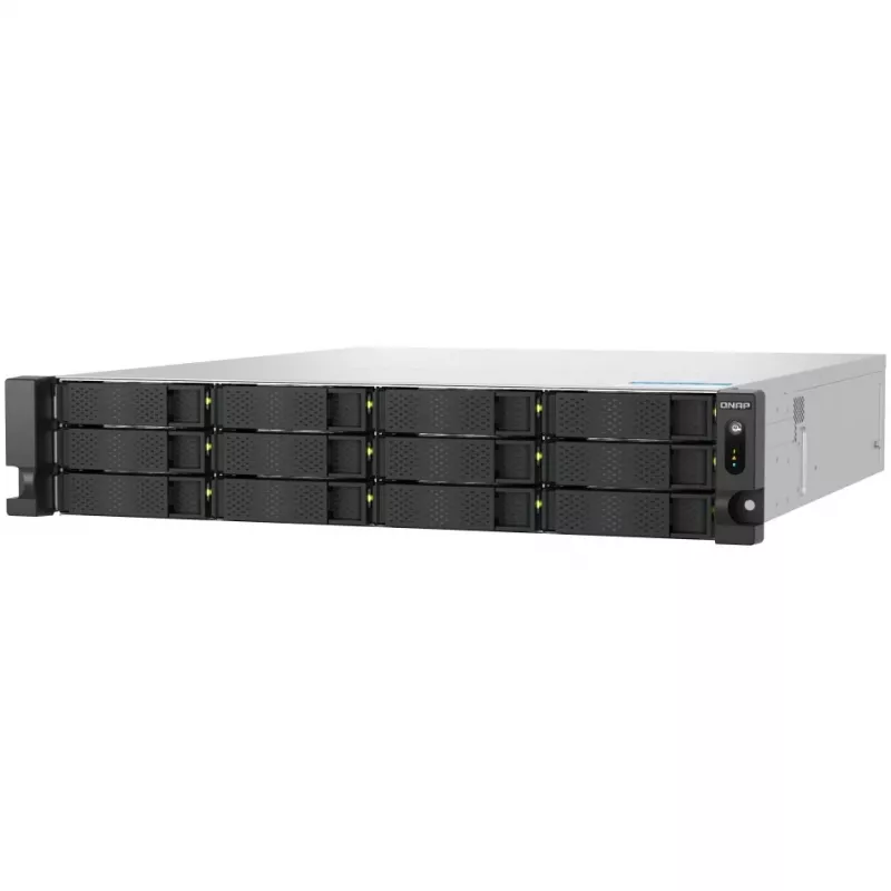 QNAP TS-H1277AXU-RP NAS Rack (2U) AMD Ryzen™ 5 16 GB DDR5 0 TB QuTS hero Melns