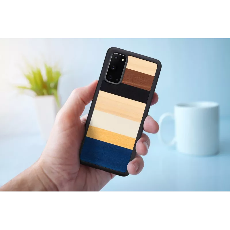 Telefona maciņš man and wood Galaxy S20 melns — aizsargājošs viedtālruņa maciņš Samsung Galaxy S20