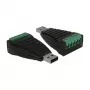 DeLOCK 87738 USB Type-A uz RS-422/485 seriālais pārveidotājs
