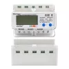 Trīsfāžu elektroenerģijas skaitītājs QOLTEC 50883 Wi‑Fi 400V ar LCD displeju