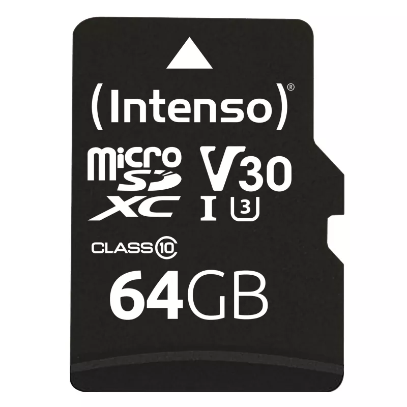Atmiņas karte Intenso 64GB MicroSDXC UHS-I Class 10 3433490