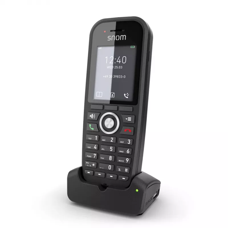 DECT tālrunis Snom M30 IP DECT klausule Bezvadu klausule Melns