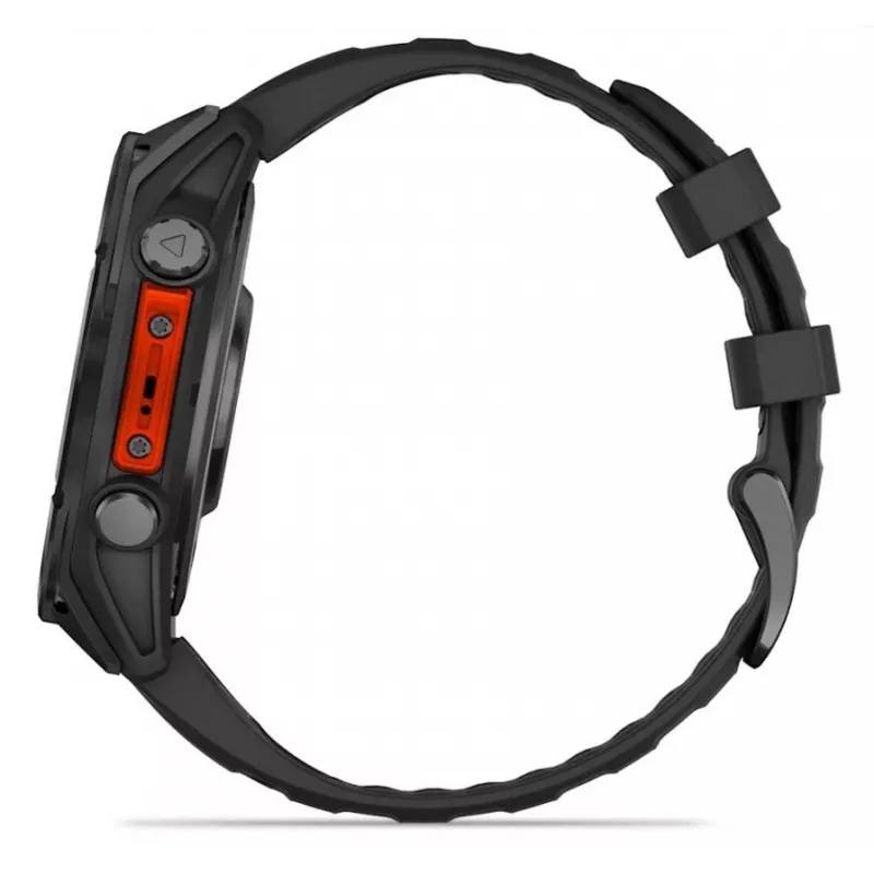 Garmin Fenix 8 3.56 cm (1.4) AMOLED 47 mm Digital 454 x 454 pikseļi Skārienekrāns Melns Wi-Fi GPS (satelīts)