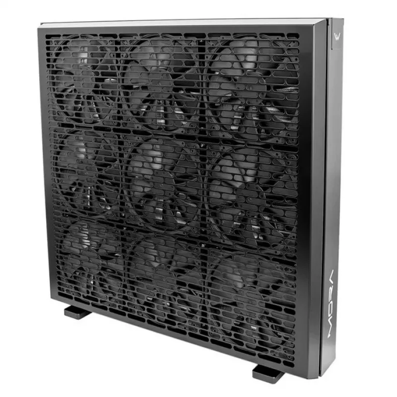 Radiators Watercool MO-RA IV 600 melns — atbalsta 120 mm ventilatorus