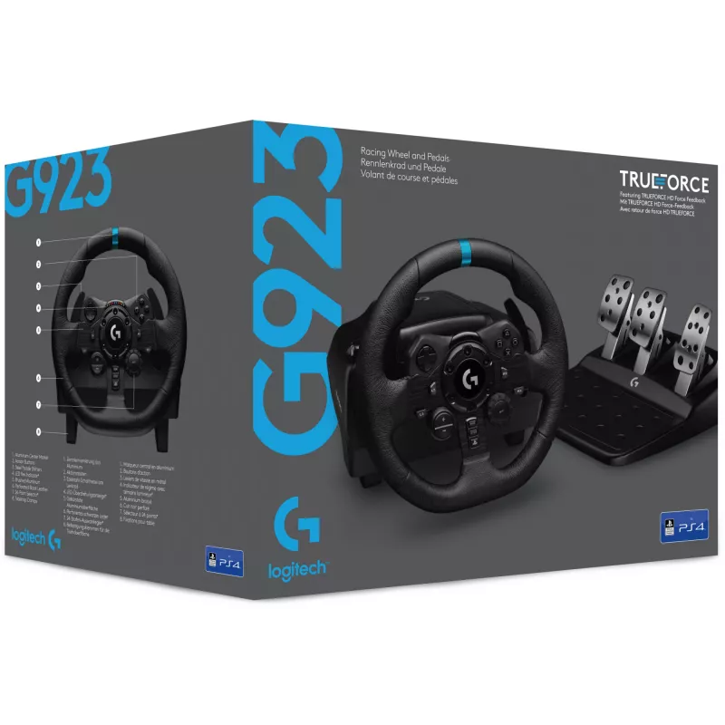 Logitech G G923 SE Black USB 2.0 stūre + pedāļi + svira PC, PlayStation 4, PlayStation 5 (991-000531)