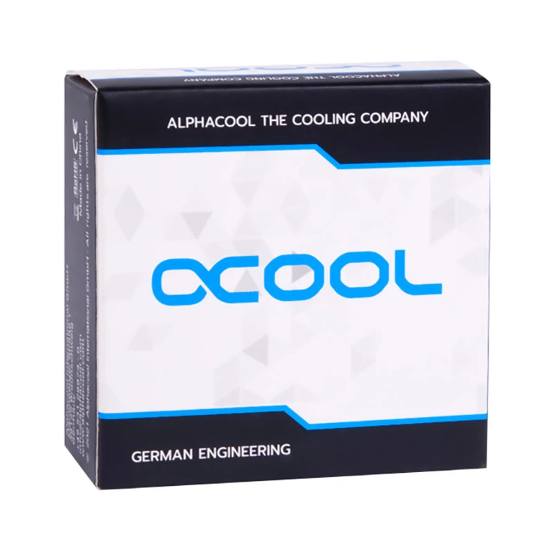 Alphacool ES D-Plug 25,5mm G1/4 AG uz G1/4 AG - Deep Melns (17580)