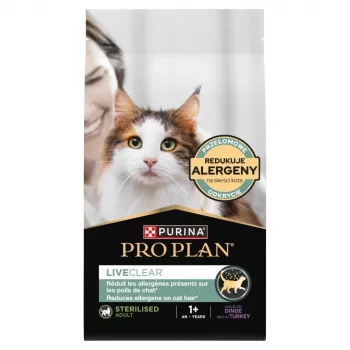 PURINA PRO PLAN LIVECLEAR STERILISED ADULT Rich in Turkey 1,4kg