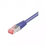 Tecline - komutācijas kabelis - RJ-45 (V) uz RJ-45 (V) - 1,5 m - SFTP, PiMF - CAT 6 - bez halogēna, neaizķerams - violets (715015V)