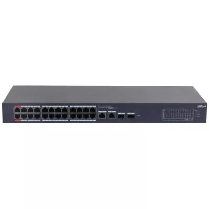 Dahua Technology DH-CS4226-24ET-240 tīkla komutators Pārvaldīts L2 Gigabit Ethernet (10/100/1000) Strāva pa Ethernet (PoE) Melns