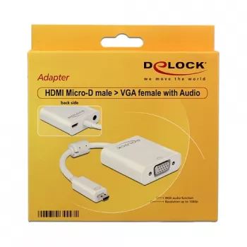 USB grafikas adapteris DeLOCK 65557 1920 x 1080 pikseļi Balts