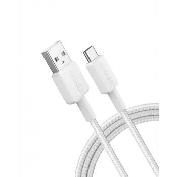 USB kabelis Anker 322 1,8 m USB A USB C balts
