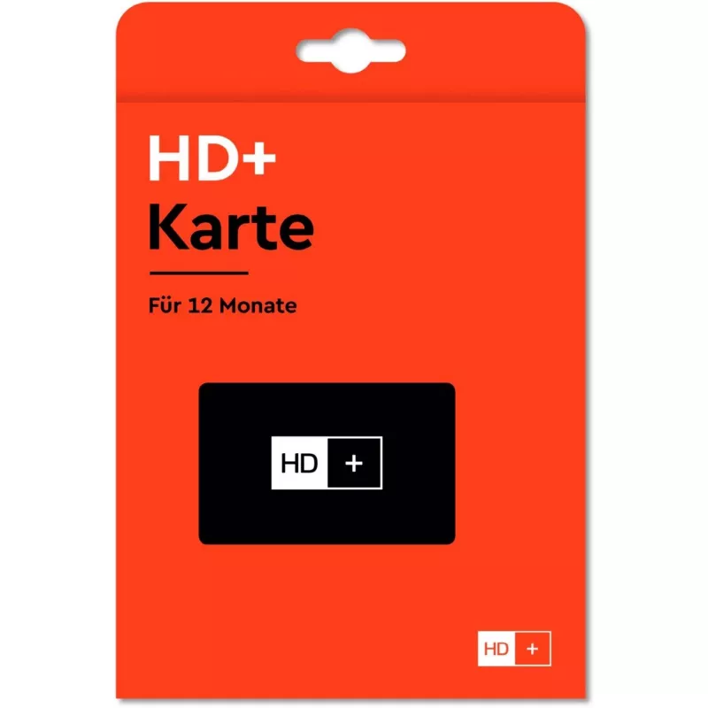 HD plus HD+ karte, ietverot 12 mēnešu HD+ raidītāju pakotni