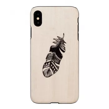 Viedtālruņa maciņš man and wood iPhone XS Max Indian Melns