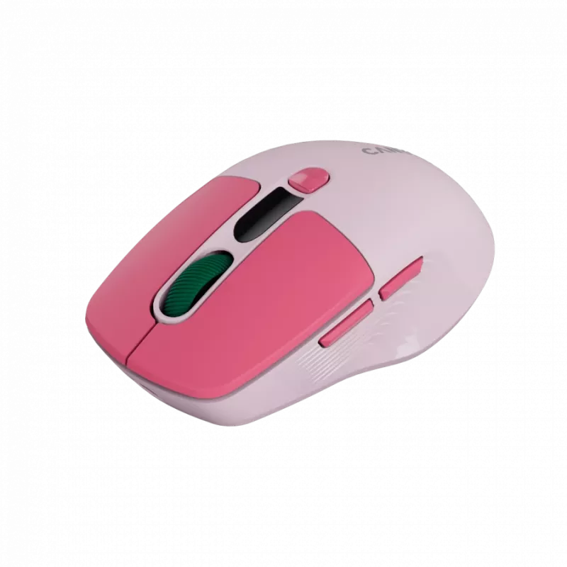 Canyon MW-26 - 2in1 bezvadu optiskā pele Bluetooth / 2,4 GHz - klusa - rozā