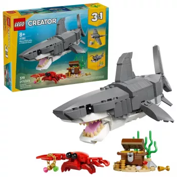 LEGO CREATOR 3 IN 1 31381 Nikns haizivs ar dārgumu lādi