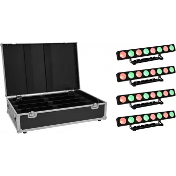 LED paneļu gaismeklis EUROLITE PMB-8 COB QCL 30W — 4 komplekts