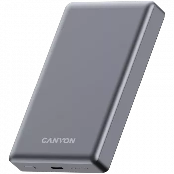 Canyon OnCharge 510 - Powerbank - 10.000 mAh - ieeja USB-C - izeja USB-C PD 20W + bezvadu magnētiskais