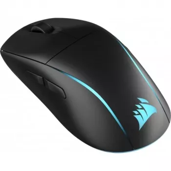 Spēļu peles paliktnis CORSAIR M75 — melns, vienkrāsains virsma, svars 0,089 kg