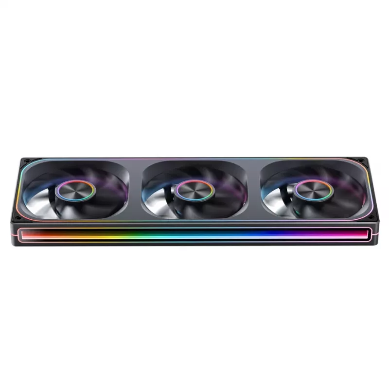 360mm ARGB PWM radiatora ventilatora komplekts Jonsbo ZA-360 (melns)