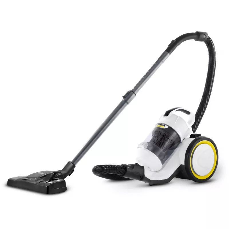 Putekļsūcējs Karcher VC 3 — sausā tīrīšana mājām, 700 W, 0,9 L bez maisa, HEPA 13, teleskopiskā caurule, 1,5 m šļūtene