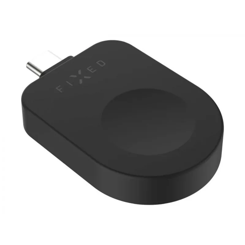 FIXED FIXDW-AWAP-BK USB-C uzlādes adapteris Apple Watch Powerstation Uni, kompakts rezerves