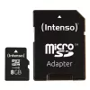 ATMIŅA MICRO SDHC 8GB C10/W/ADAPTER 3413460 INTENSO
