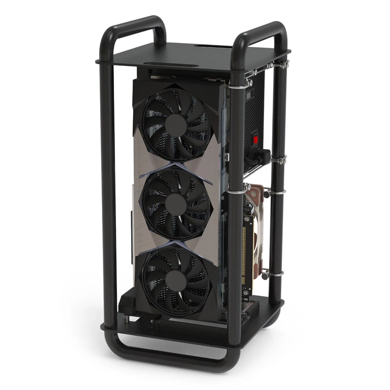 Streacom DA6 Mini-ITX korpuss - melns (ST-DA6B)
