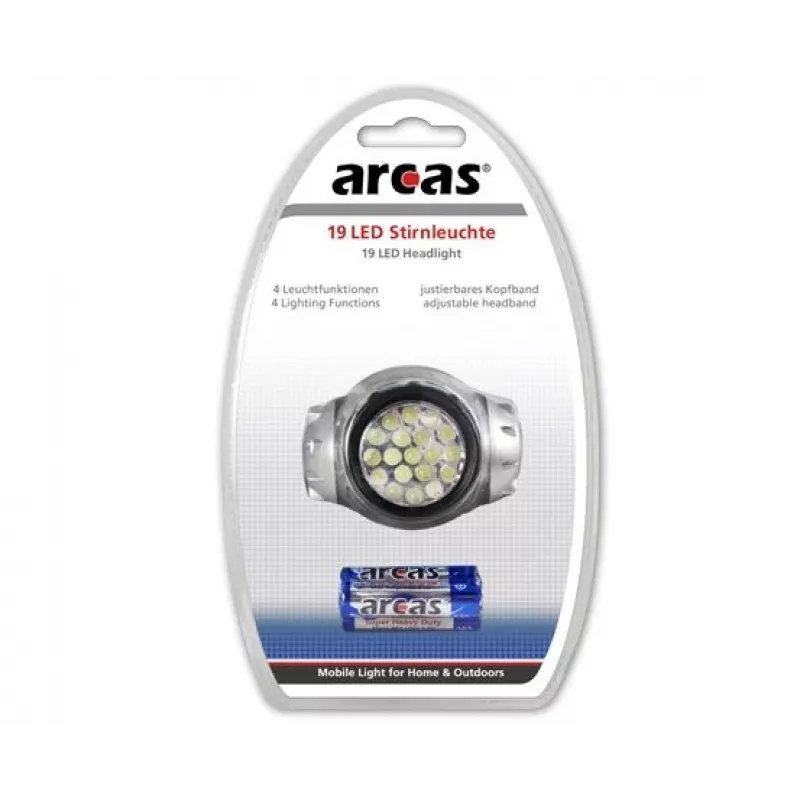 Arcas Galvaslampa 19 LED ar 4 gaismas funkcijām