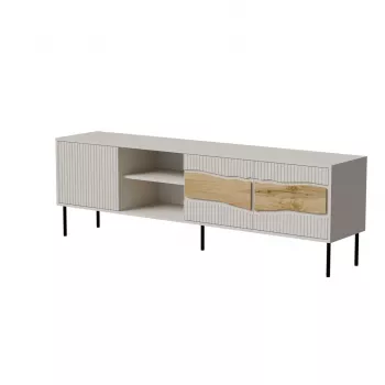 TV skapītis cama meble INSERTO 3D1W 190x40x62 cm kašmira apdare ar LED