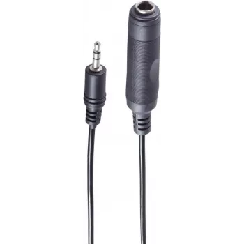 Audio kabelis ShiverPeaks BS30701 0,2 m 3,5 mm uz 6,35 mm melns