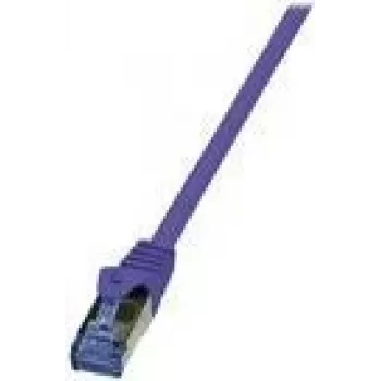 Logilink PrimeLine - komutācijas kabelis - RJ-45 (V) uz RJ-45 (V) - 2 m - SFTP, PiMF - CAT 6a - bez halogēniem, formēts, neaizķeras - violets (CQ305VS)