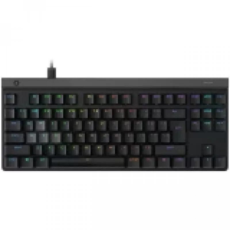 Mehāniskā tastatūra Logitech G515 Rapid TKL — bez cipartastatūras, melna, US International izkārtojums, USB, lineārie slēdži