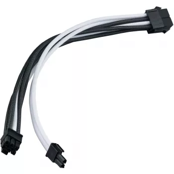 Barošanas pagarinātāja kabelis SILVERSTONE PP07E 8-pin PCIe 30 cm (melns/balt)