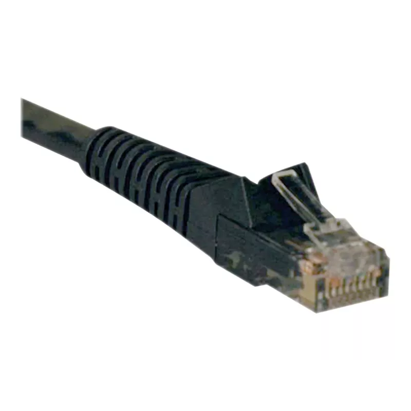 Eaton Tripp Lite Series Cat6 Gigabit Snagless Molded (UTP) Ethernet kabelis (RJ45 M/M), PoE, melns, 5 pēdas (1,52 m) - Savienojuma kabelis - RJ-45 (vīr.) uz RJ-45 (vīr.) - 1,52 m - UTP - CAT 6 - Mou